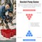 Giant Yard Pong Game Set with 12 Buckets and 2 Balls Outdoor Indoor Party Game for All Ages